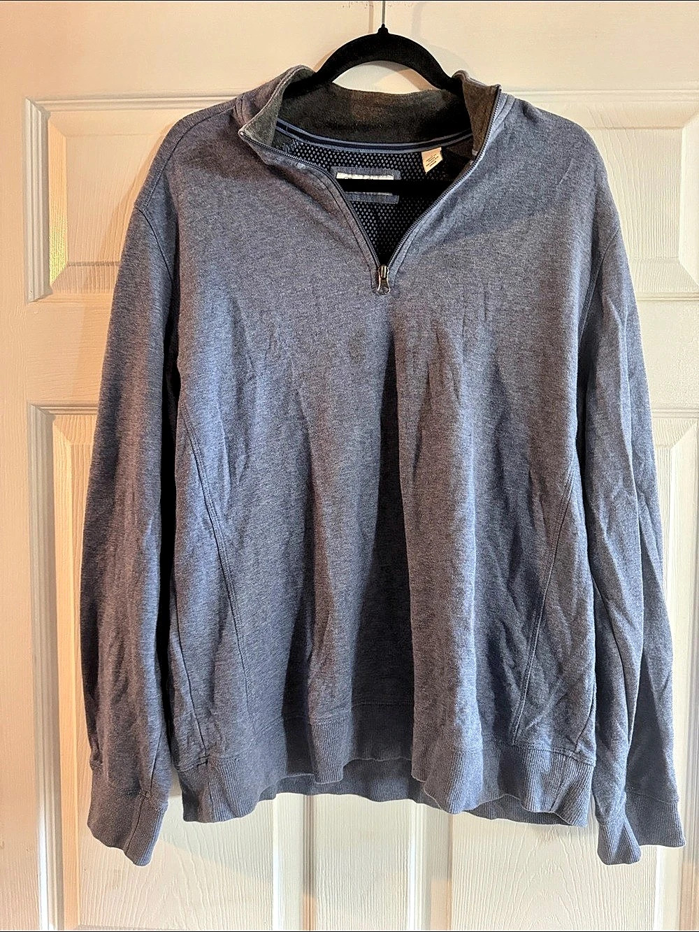 English Laundry Men's Quarter-Zip Pullover Size Large Gray